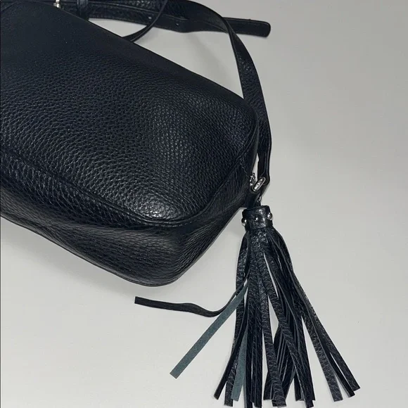 Gucci Black Soho Studded Disco Logo Leather Crossbody Bag - Picture 6 of 16